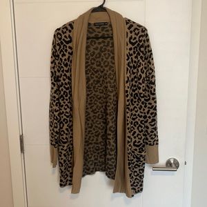 Cheetah print cardigan